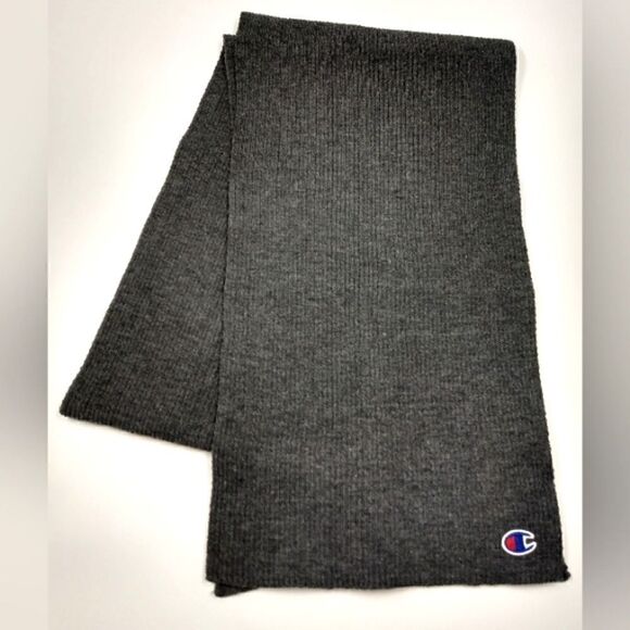 Champion Long Winter Knit Scarf Logo Men's Ladies Women - Picture 2 of 8